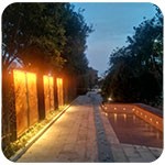 公園雕塑景觀(guān)亮化怎樣做？——洗墻燈如何安裝固定？